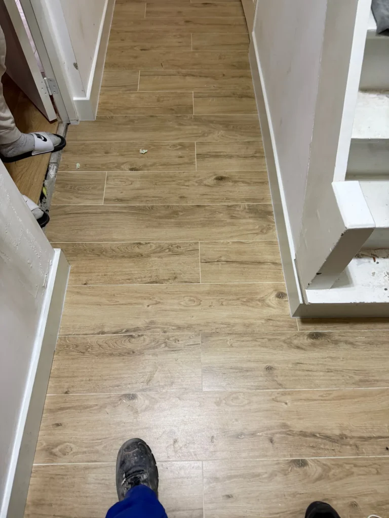 Houtlook tegelvloer